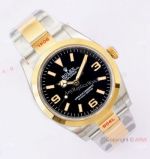 (EW Factory)Swiss Copy Rolex Explorer 36mm EWF 3230 904L Two Tone Black Dial Bracelet_th.jpg